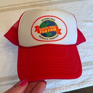 VINTAGE Country Music Fan Fare Nashville Tennessee hat one size brand snapback